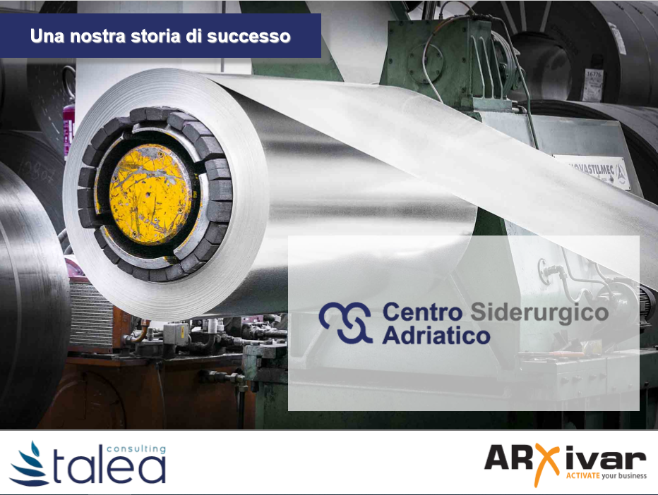 Processi digitali per il mondo dei prodotti siderurgici | ARXivar per Centro Siderurgico Adriatico