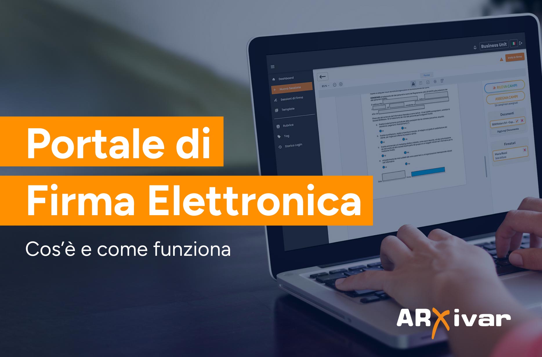 come funziona portale di firma elettronica
